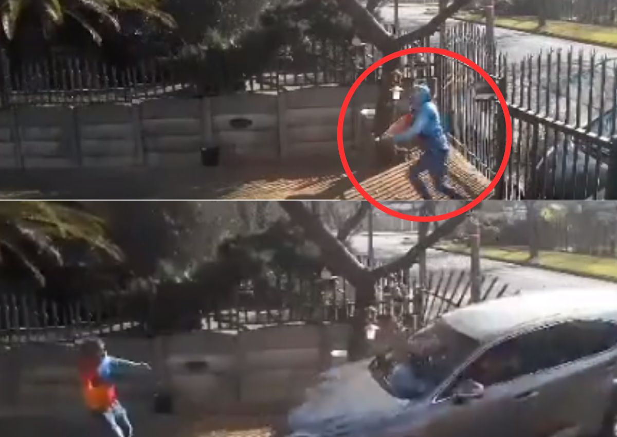 WATCH: Driver slams his car into would-be hijackers' vehicle