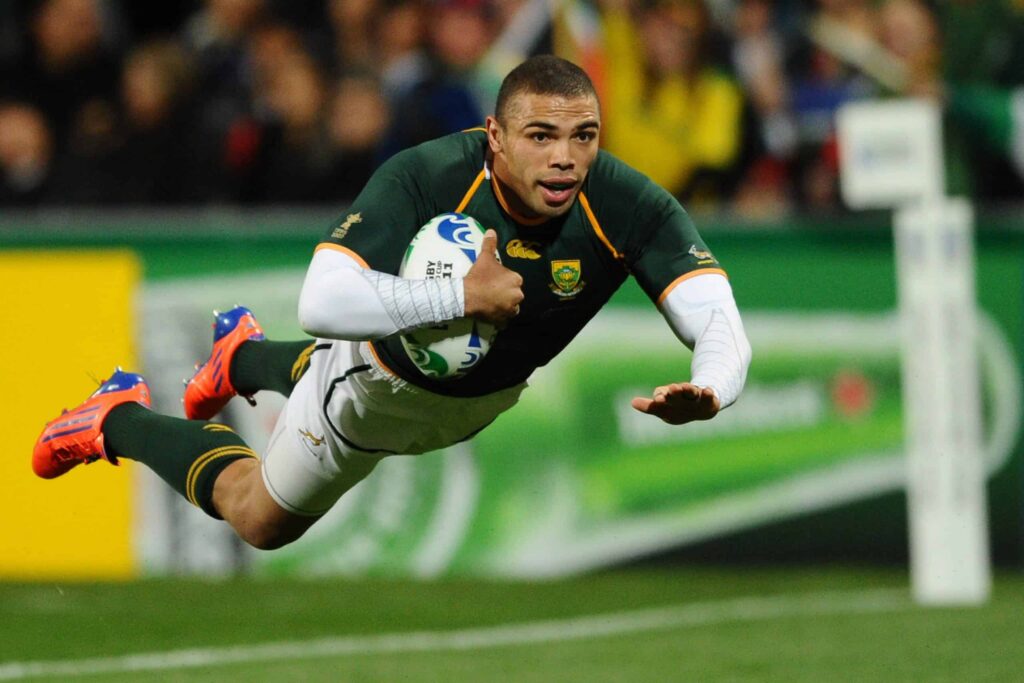 Springbokke se Bryan Habana Jonah Lomu Rugby Wêreldbeker