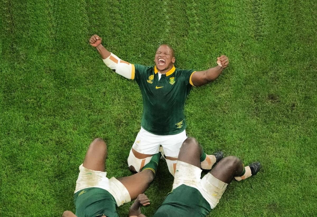 Rugby Wêreldbeker 2023 sou altyd die potensiaal hê om die wêreldranglys te skud - en so het dit bewys. Beeld via Instagram @mr_mbonambi