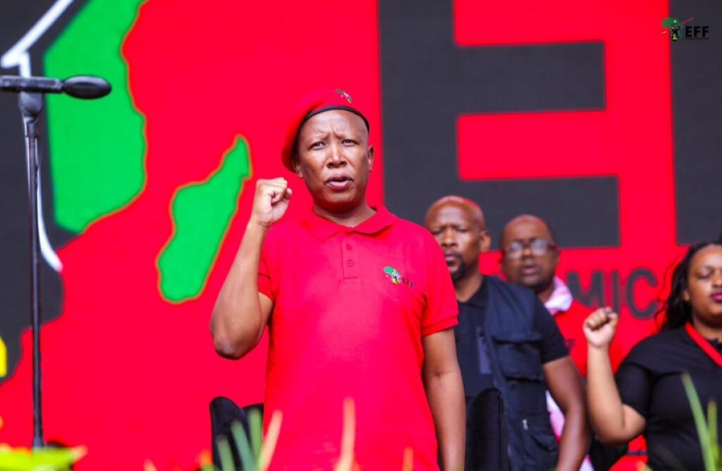 EFF-manifes: Malema stel sy plan voor om beurtkrag te beëindig