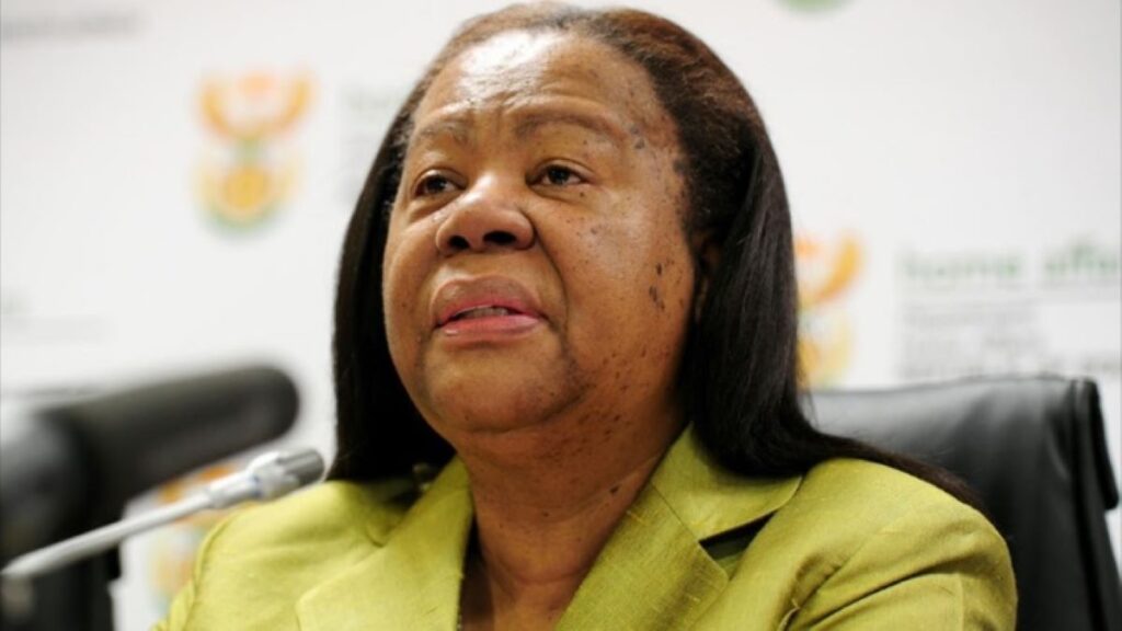 Minister van Internasionale Betrekkinge en Samewerking, Naledi Pandor,