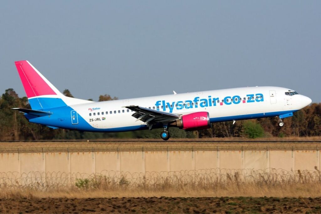 FlySafair Johannesburg Bloemfontein