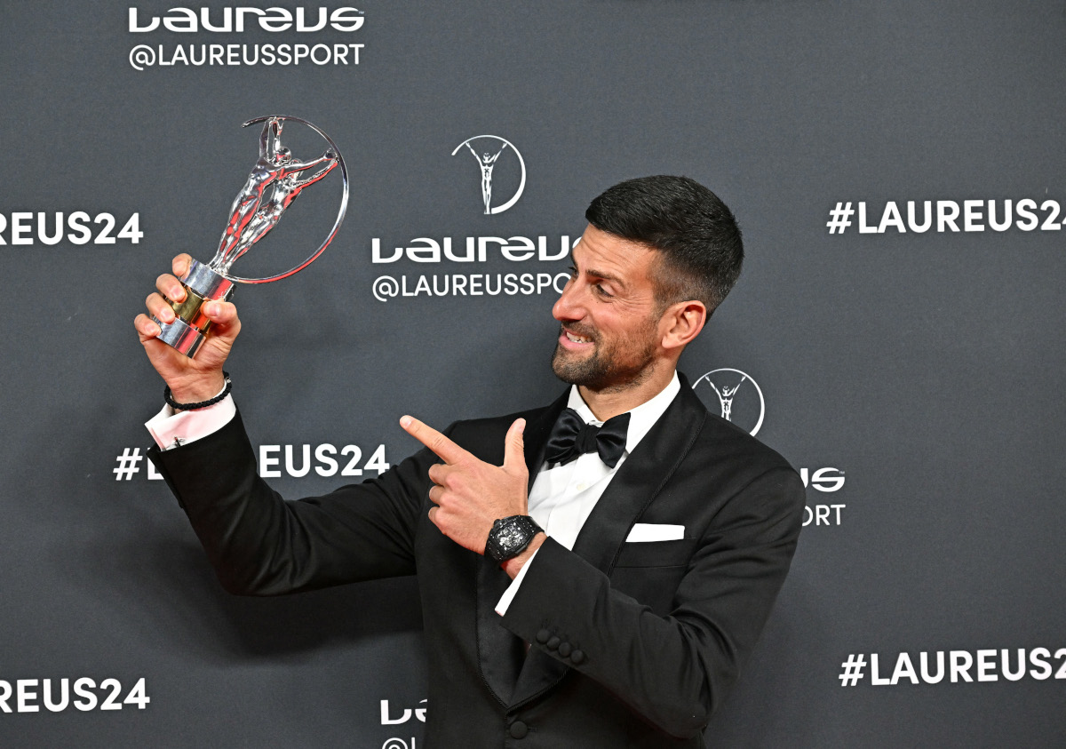 Novak Djokovic die groot wenner by Laureus-toekennings