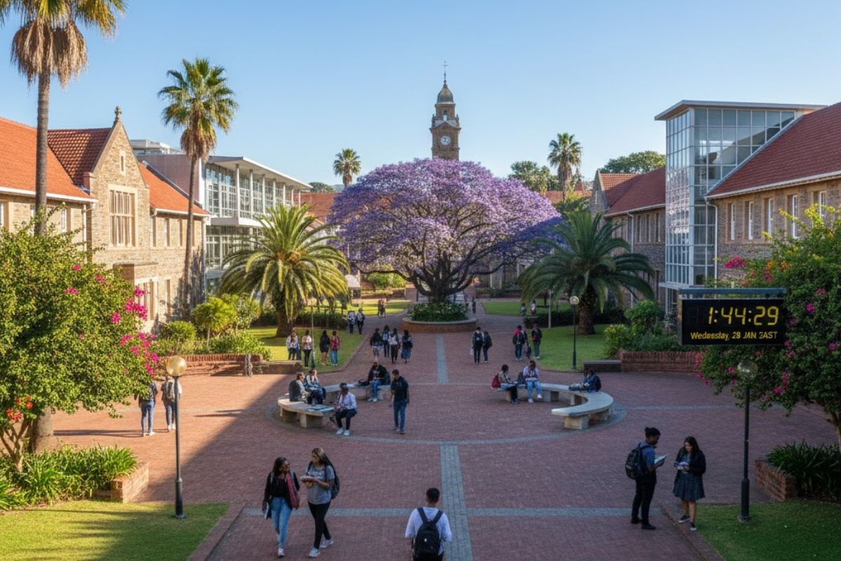 Universiteit. Beeld: Kunsmatige Intellegensie