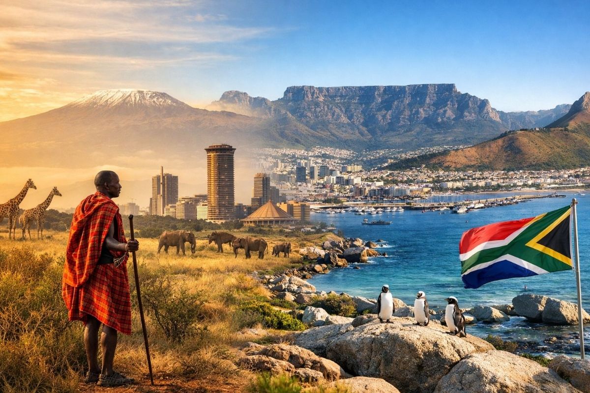 Kenia en Suid-Afrika